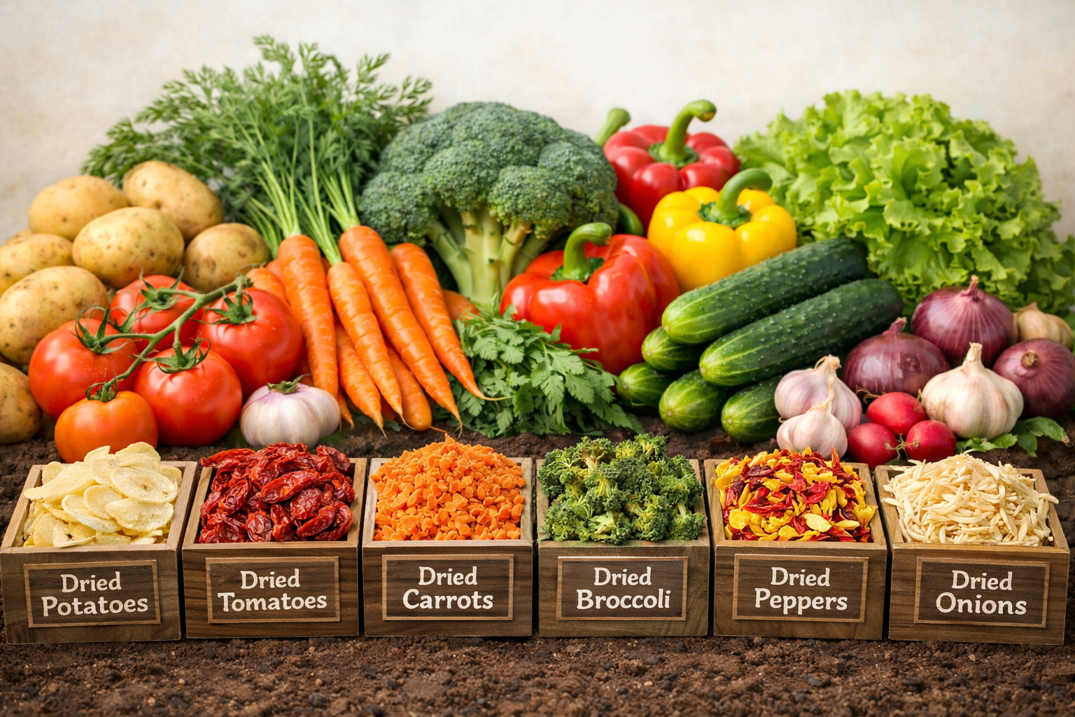 Dehydrated Vegetables 